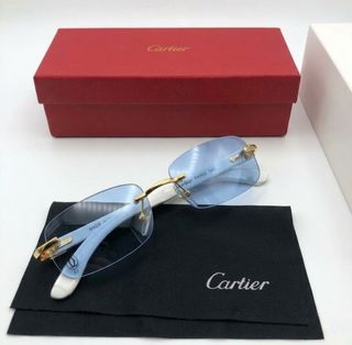 Gafas Cartier C Decor Azules Degradadas