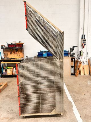 Carro serigrafía para pegatinas