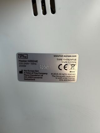 Radiador Honeywell Blanco