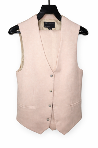 Conjunto ASOS DESIGN chaleco y pantalón rosa Talla