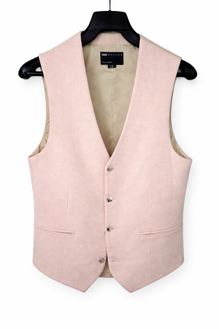 Conjunto ASOS DESIGN chaleco y pantalón rosa Talla