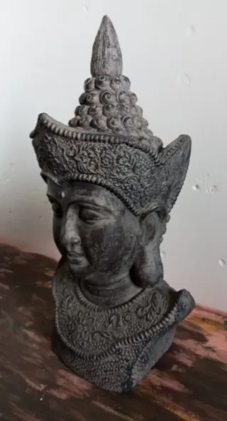 Escultura Cabeza Buda Decorativa