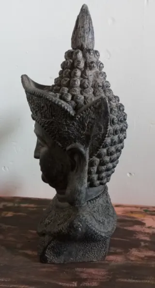 Escultura Cabeza Buda Decorativa