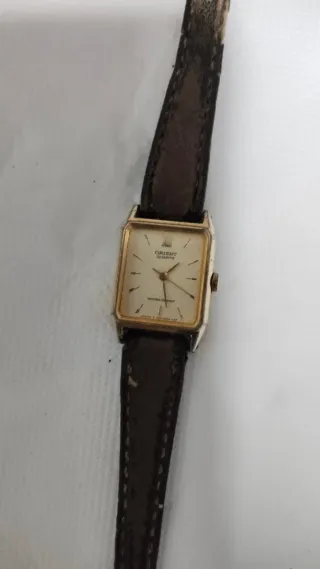 Reloj Orient Mujer Correa Marrón y Detalles Dorado