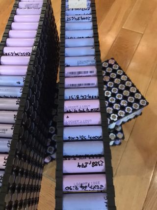 Baterías 18650 Samsung LG testadas >2000mAh