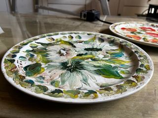 Pack 2 Platos Cerámica Segovia Flores