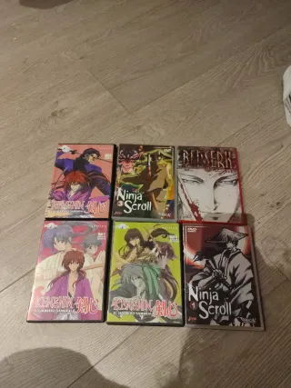 Pack 6 Películas Anime DVD Kenshin y Ninja Scroll