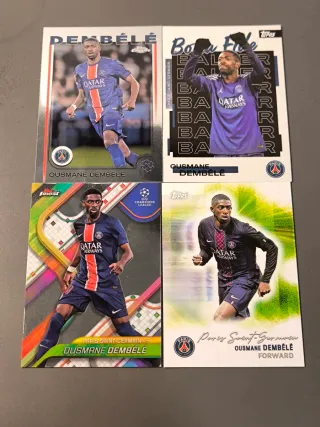 Lote 4 cromos Ousmane Dembelé PSG