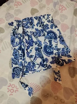Falda pantalón estampada