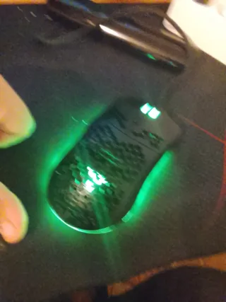Ratón Gaming Negro con Luces RGB