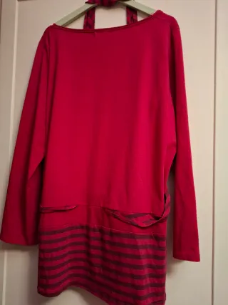 Camiseta Biluzik Roja y Negra talla grande