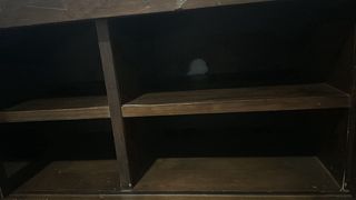 Mueble TV madera y cristal