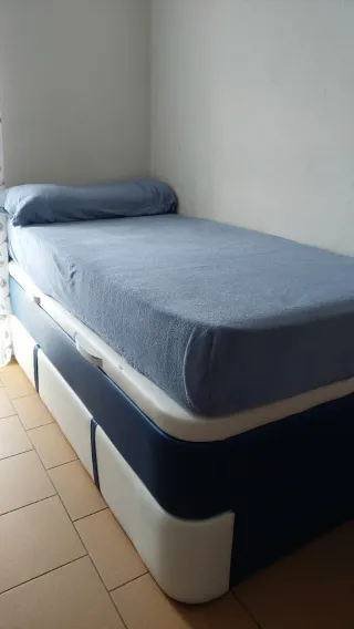Cama Nido Blanca y Azul