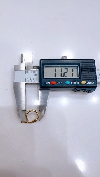 Set 2 paia orecchini cerchio oro giallo 18kt 750