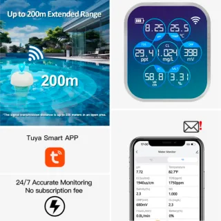 Medidor Agua Piscina 7 en 1 FLYARKA