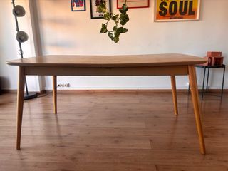 Mesa comedor extensible madera