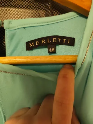 Vestido de celebración color verde azulado