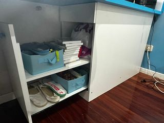 Escritorio Juvenil Azul y Blanco