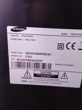 Televisión Samsung Negra