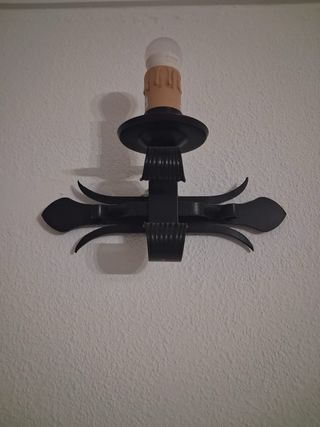 Juego 3 Lámparas Forja Negra