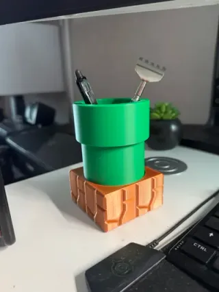 Portalápices Super Mario Bros. Tubería Verde