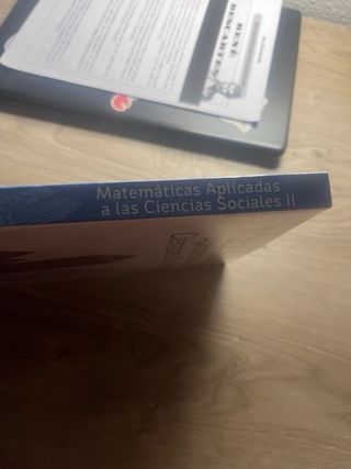 Matemáticas Aplicadas a las Ciencias Sociales I...