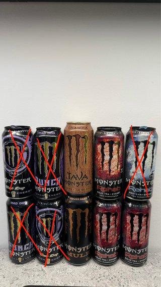 Collezione Monster Energy Latas Lattine