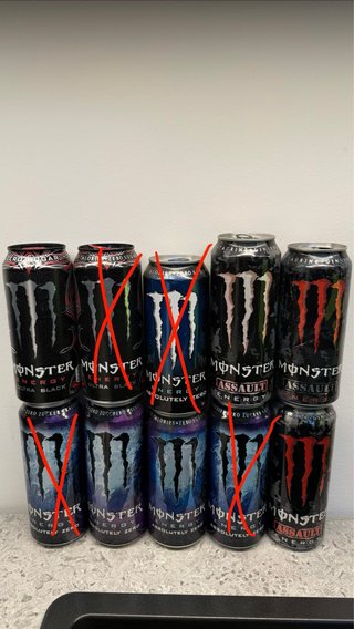 Collezione Monster Energy Latas Lattine