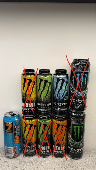 Collezione Monster Energy Latas Lattine