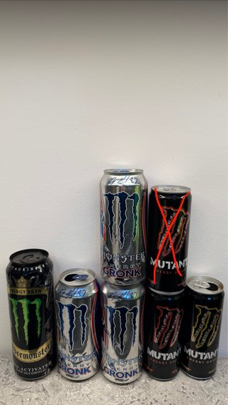 Collezione Monster Energy Latas Lattine