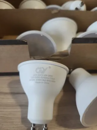 12 Bombillas LED GU10 8W 4000K