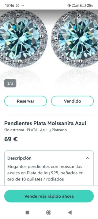 Conjunto PLATA: PENDIENTES y ANILLO MOISSANITAS
