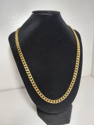 Cadena Grumet Enchapada Oro 18k