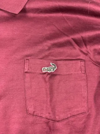 Polo Manga Larga Crocodile Burdeos Talla M