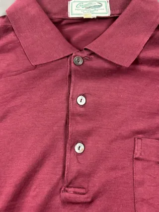 Polo Manga Larga Crocodile Burdeos Talla M