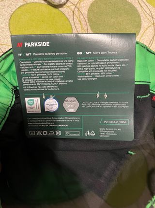 Pantaloni da lavoro neri PARKSIDE