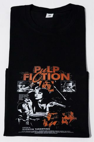 Camiseta Pulp Fiction Negra Talla L