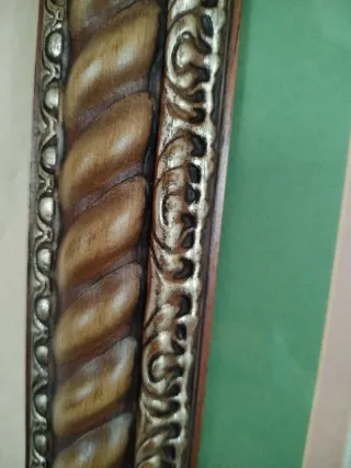 Cuadro Punto de Cruz Jesús Marco Madera