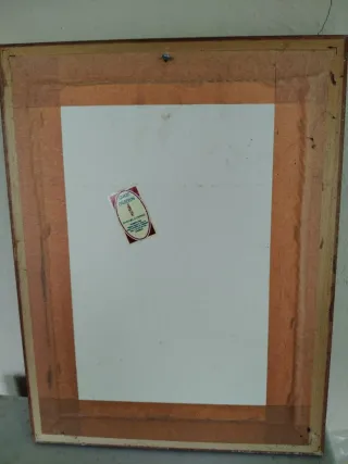 Cuadro Punto de Cruz Jesús Marco Madera