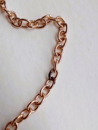 Bolso Clutch Revista Naranja Cadena Dorada