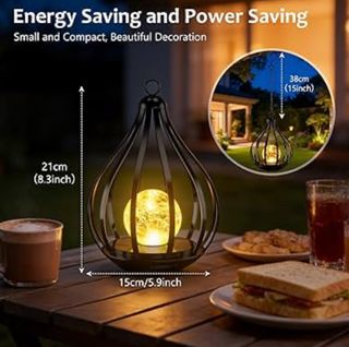 NUEVO Farol Solar Colgante KagoLing Esfera Vidrio