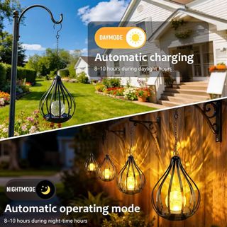 NUEVO Farol Solar Colgante KagoLing Esfera Vidrio