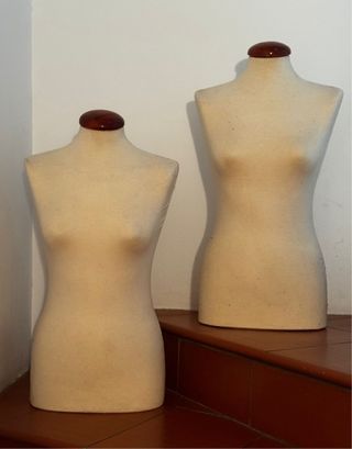 Maniquí Torso Tela Beige