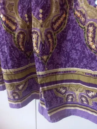 Falda con estampado hippie M