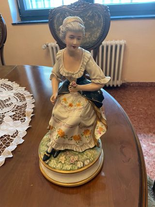 Figura Sauthier Collection Porcelana Romántica