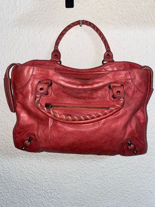 Borsa Balenciaga City Rosso