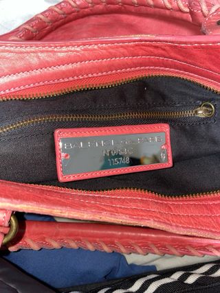 Borsa Balenciaga City Rosso