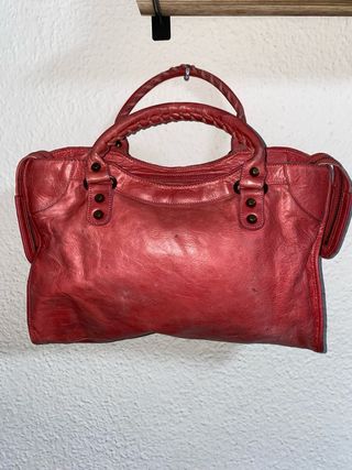 Borsa Balenciaga City Rosso
