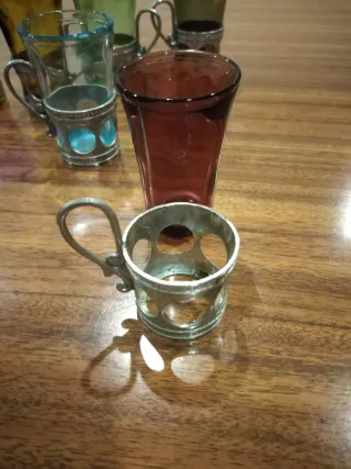 Conjunto 6 Copos Vidro Coloridos