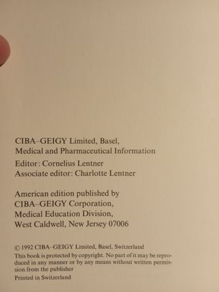 Tablas científicas Geigy